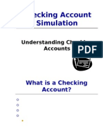 Checking Account Simulation Powerpoint Presentation 171g1