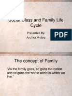 Social Class and Family Life Cycle: Presented By: Archita Moitra