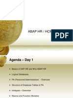 ABAP HR - Day I