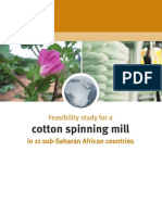 Feasibility Study For Cotton Spinning Mill