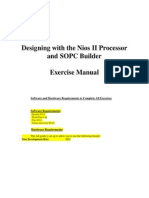 Designing With The Nios II Processor and SOPC Builder Exercise Manual