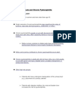 Acute and Chronic Pyelonephritis