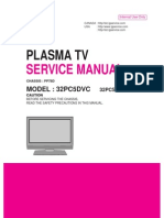 LG 32PC5R Service Manual