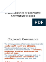 Characteristics of Corporate Governance