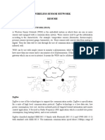 Wireless Sensor Network Resume