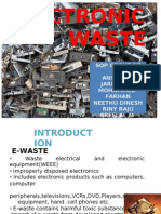 Electronic Waste: Sop Group 17 Anshad K Jarin John Mohammed Farhan Neethu Dinesh Riny Raju Sreelal M