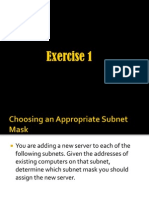 Lab Exercise: Subnetting