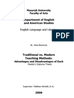 Traditional vs. Modern Teaching Methods - Masaryk University