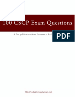 100 CSCP Exam Questions