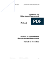 IEMA-IOA Guidelines For Noise Impact Assessment (Final Draft, 2010) PDF