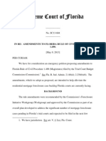 Supreme Court of Florida: in Re: Amendments To Florida Rule of Civil Procedure 1.490