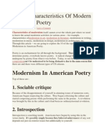Top 10 Characteristics of Modern American Poetry