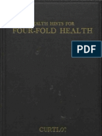 Health Hints For Four-Fold Health, Curtiss (1938) Occult