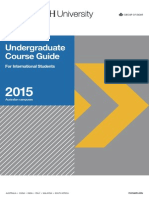 Undergraduate Course Guide 2015 For International Students