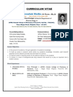 Updated, 01.06.13 RESUME Prof - Tushar T.shelke