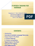 4Parts-Of-speech Tagging For Kannada