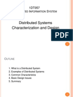 Distributed Systems Characterization and Design