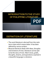 Introduction To Philippine Literature