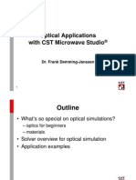 3 3 1 Optical Applications With CST MICROWAVE STUDIO