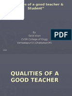 Qualities of A Good Teacher & Student