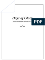 Days of Glory Rules