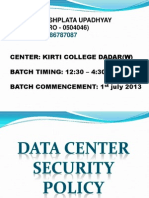 Data Center Security Policy 