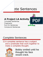 Complete Sentences: A Project LA Activity