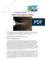 Diesel Fuel Injector Pump: Factsheet Updated 3 October 2008