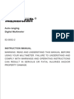 MasterCraft Multimeter 52 0052EN