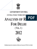 Analysis of Rate For Delhi - 2012 (Vol - I) .