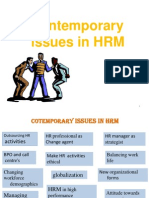 Contemporary Issues of HRM