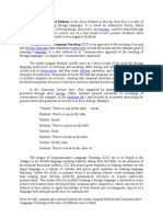 Compare and Contrast Between The Audio-Lingual Method and Communicative Language Teaching