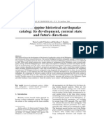 The Philippine historical earthquake catalog: its development, current state and future directions. By Maria Leonila P. Bautista and Bartolome C. Bautista Philippine Institute of Volcanology and Seismology (PHIVOLCS), Department of Science and Technology (DOST), Quezon City, Philippines 