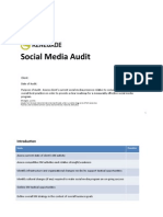 Social Media Audit Template