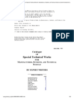 Catalogue of Special Technical Works For Manufacturers, Students, and Technical Schools PDF