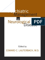 Psychiatric Management in Neurological Disease