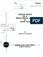 Shadow Effects ON A Series-Parallel Array OF Solar Cells: 2, Goddard