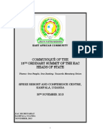 Communiqué of The 15th Ordinary Summit of The EAC Heads of State