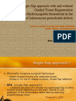 Single Flap Approach With and Without Guided Tissue