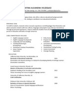 Curriculum Vitae Cristina Velazquez