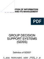 Group Decision Support Systems (GDSS)