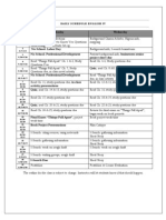 Daily Schedule ENGLISH IV