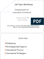 Assessment of Executive Functions In-Service Fall 2011