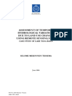 Assessment of Temporal Hydrological Variations Due To Land Use Changes Using Remote Sensing/GIS