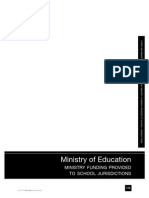 Ministry of Education: Ministry Funding Provided To School Jurisdictions