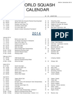 WSF - Calendário 2014