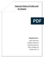 Telecom Policy of India and Its Impact