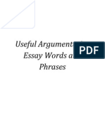 Examples of Argumentative Language