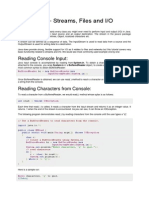 Java - Streams, Files and I/O: Reading Console Input