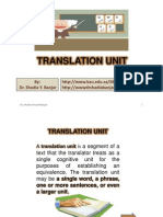 Translation Unit, by Dr. Shadia Yousef Banjar